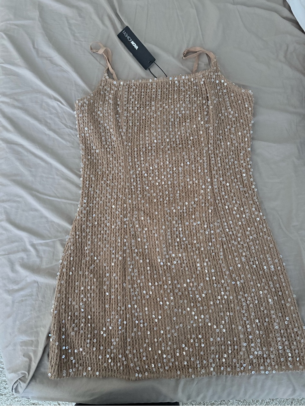 Sequin Knit Slip Dress NWT